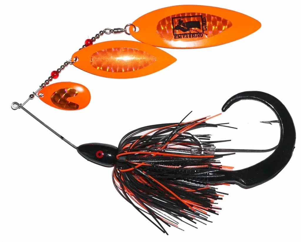 Spinnerbait Triple, palettes mélangées