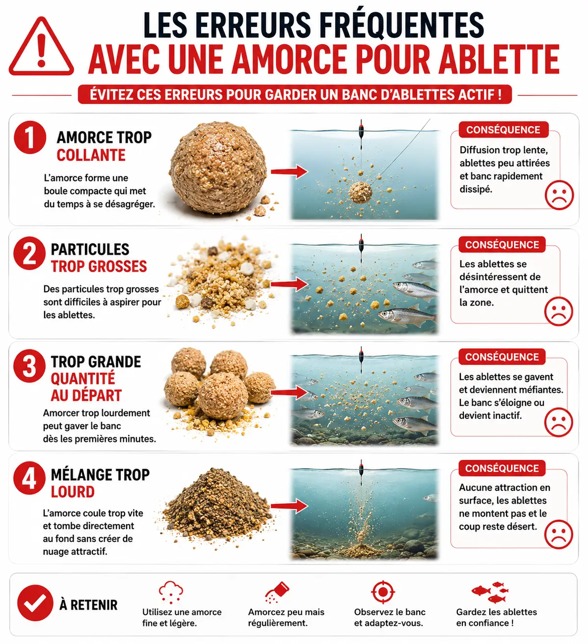 Erreurs fréquentes lors de la préparation d une amorce maison pour la pêche de l ablette