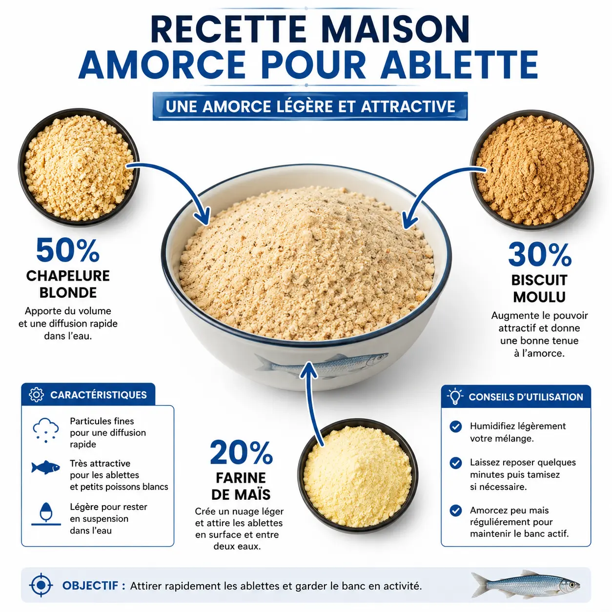 Recette maison pour fabriquer une amorce efficace pour la pêche de l ablette